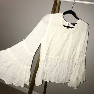 American Eagle Long Bell Sleeve Smock Top